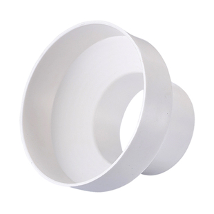 ABS油烟机大小头管道变径圈塑料同心异径PVC通风管转接头100~200