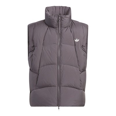 Adidas/阿迪达斯正品三叶草男女保暖立领运动羽绒马甲KV3986