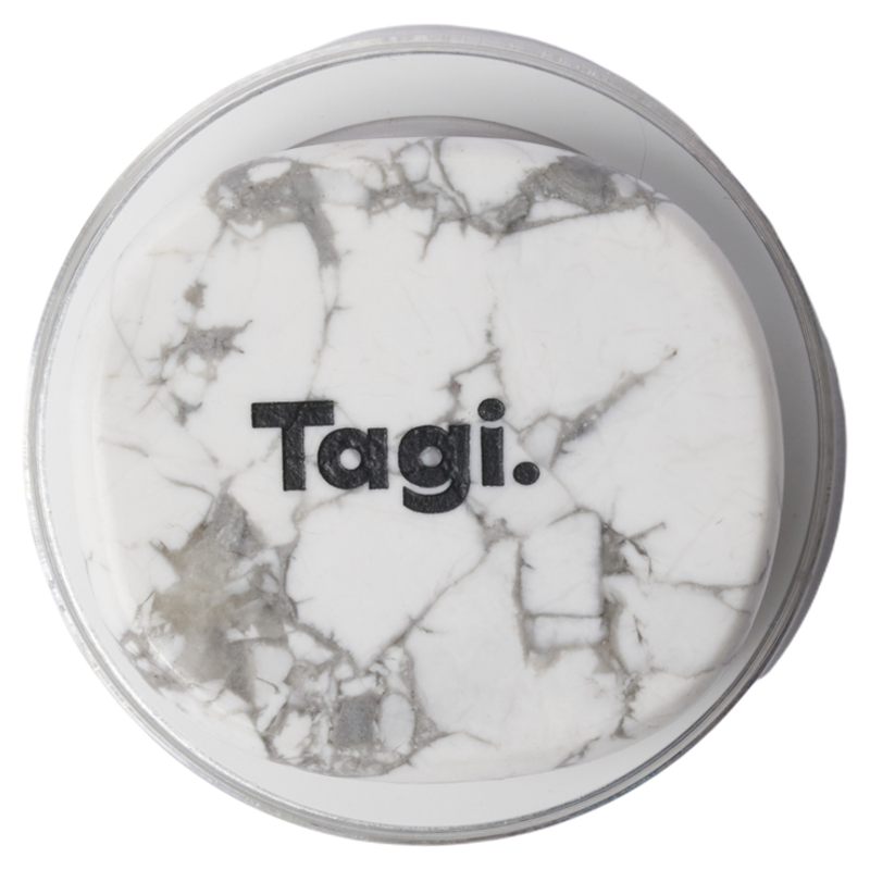 Tagi.天然石头画板/爱心画家石片创意通用磁吸手机支架桌面