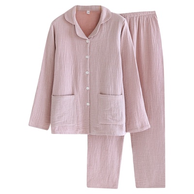 情侣睡衣春秋2024新款纯棉