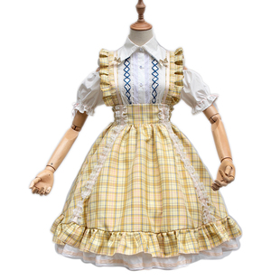 脱离地球里托尼塞勒斯cla系lolita背带裙jk格裙op野餐原创清仓