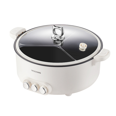 摩动微压三宫格电火锅三区控温