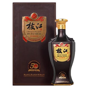 枝江大曲官方旗舰店 枝江50年代浓香白酒52度1瓶*500ml纯粮食白酒