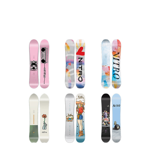 2526Nitro女款单板滑雪板滑雪雪板尼卓新手入门Mercy公园平花彩虹