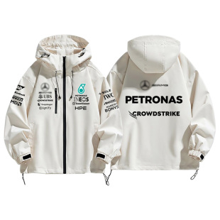 2026赛季新款F1方程式赛车服拉塞尔W17同款外套冲锋衣夹克男宽松