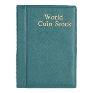 硬币收藏册竖款120口袋纪念币邮票硬币勋章收藏夹带盖钱币收纳册