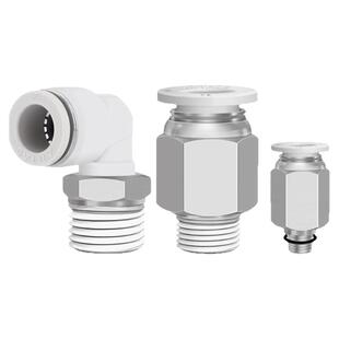 亚德客气管快速快插PL弯接头PC直通/4/6/8/10/12/M5-01-02-03水嘴