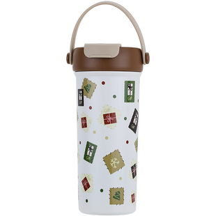 陶瓷内胆保温杯女士高颜值2025新款学生水杯便携双饮茶水分离杯子