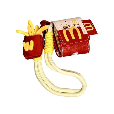 适用苹果iPhone卡其色M记耳机套