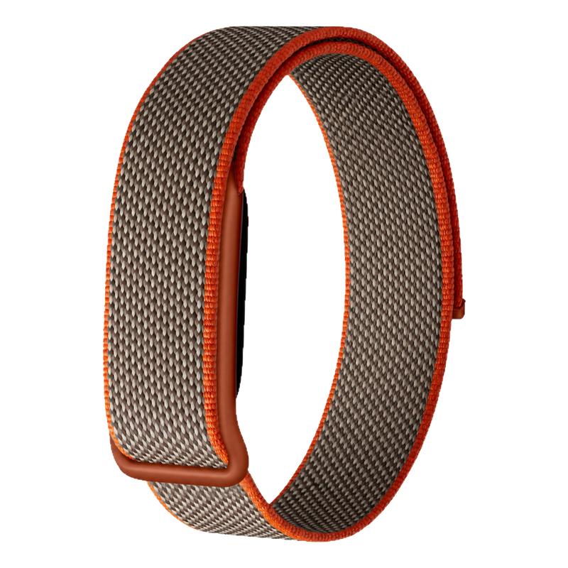 适用Google谷歌Fitbit Air尼龙编织魔术贴表带彩色简约透气款腕带