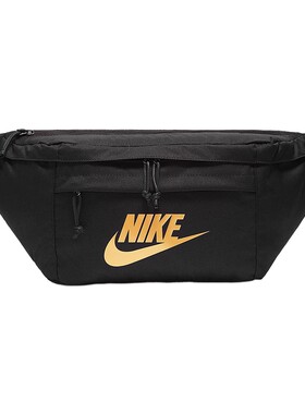 NIKE耐克单肩包腰包胸包新款黑色金钩休闲斜挎包运动包BA5751-011