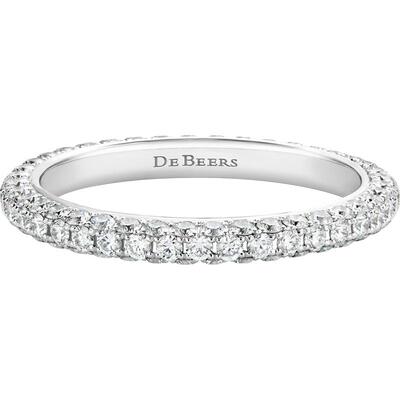 debeers戴比尔斯白金钻戒