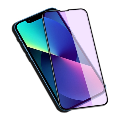 适用苹果13黑边钢化膜iPhone13Pro全屏覆盖13ProMax防爆玻璃膜13mini手机防窥高清抗指纹防蓝光保护贴