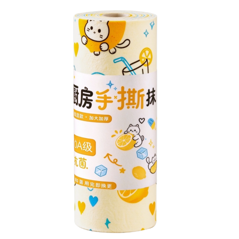 日本TAYK一次性抹布厨房专用洗碗布周抛抗菌手撕加厚大清洁吸水巾
