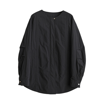 填充桑蚕丝女士轻薄款风衣外套