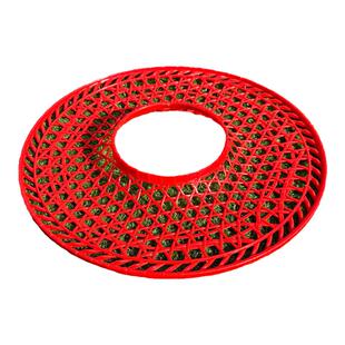 舞蹈表演走秀斗笠帽防竹编古风黑色帽影视道具成人帽子无顶斗笠帽