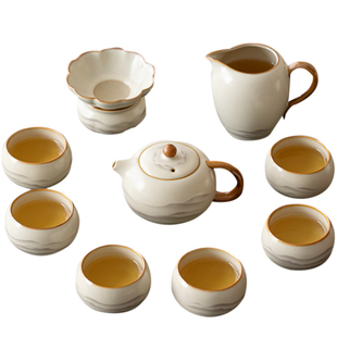 汝窑功夫茶具2026新款高端办公室复古开片茶道家用冰裂泡茶壶套装