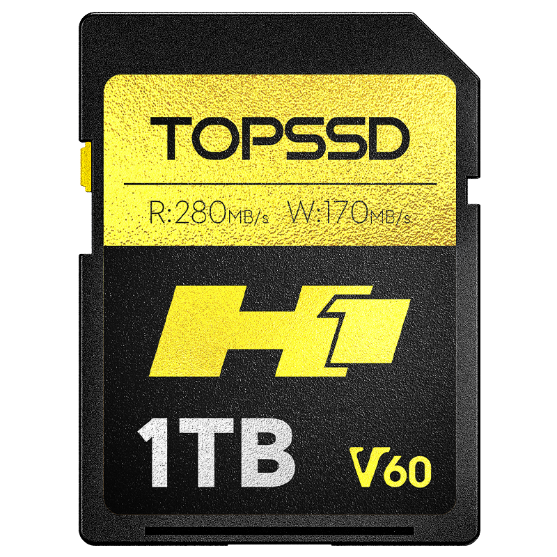 天硕（TOPSSD）高品质V60SD卡相机内存储卡摄像单反高速双芯H1-1T