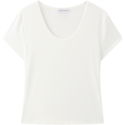 太平鸟5A抗菌正肩基础短袖T恤