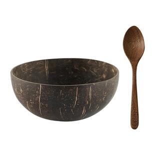 onlycook酸奶碗椰子碗木碗家用椰壳水果沙拉碗天然椰子壳碗燕麦碗