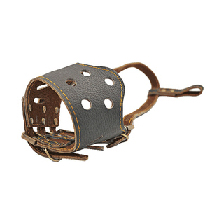 可调节牛皮狗嘴套狗狗囗罩防叫防咬宠物嘴套雪纳瑞金毛德牧嘴笼罩