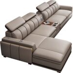 政府补贴新款意式高靠背转角头层牛皮家用真皮沙发直排贵妃组合