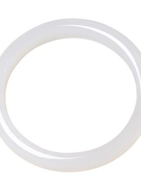 凤飞凰和田玉羊脂白玉宽镯手镯