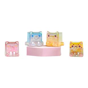 方块叠叠猫三代大大冰爽系列盲盒迷你可爱潮玩摆件少女心萌粒礼物