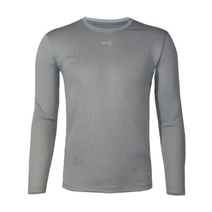 VoirLaMontagne见山秋冬保暖圆领长袖T恤速干抑菌coolmax-pro男款