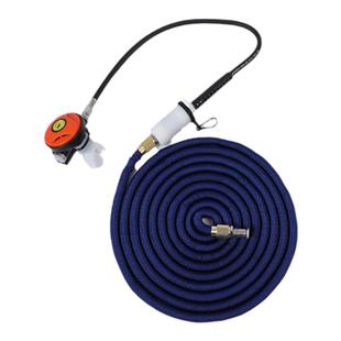 猎宇过滤器配件咬嘴潜水呼吸器二级头进气管伸缩管15米背带装备