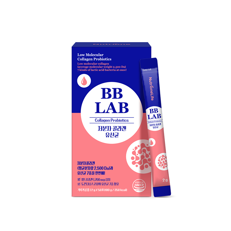 【BBLAB】1700mg高含量胶原蛋白益生菌保湿护肤2g*50条