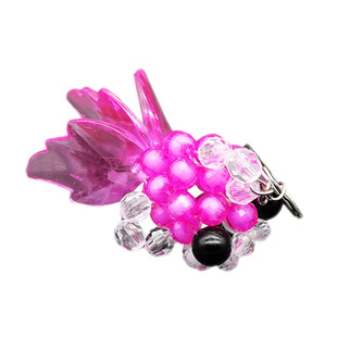 串珠手工编织卡通动物挂件包手机挂饰小金鱼大眼鱼钥匙链小玩具