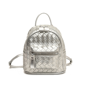 压花编织纹ins小众双肩包韩国女生逛街出去玩小背包小香风百搭包