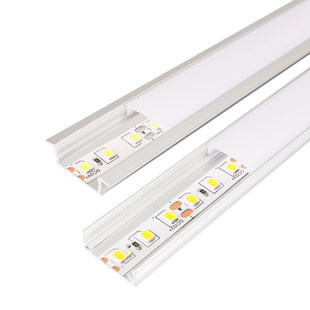 线性灯嵌入式花边灯槽带边无边线条灯预埋线形灯带卡槽铝槽条形灯