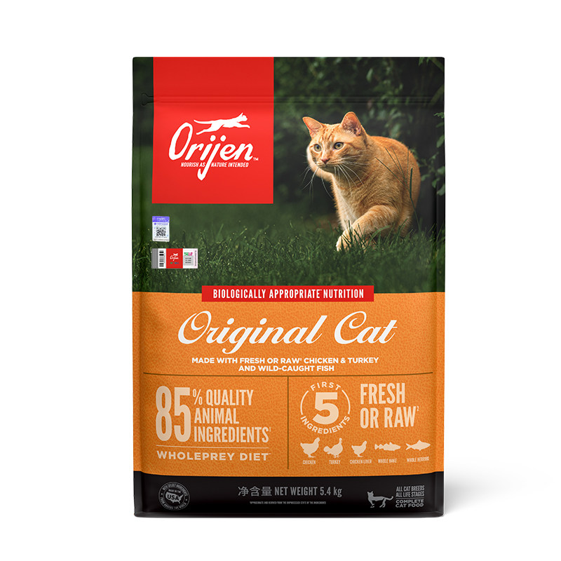 【临期】Orijen渴望原味鸡肉猫粮全阶段进口全阶段无谷鲜肉成猫粮