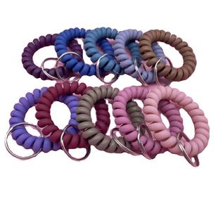 弹簧手绳钥匙扣钥匙手环洗浴桑拿手圈游泳健身寄存柜号码牌防丢