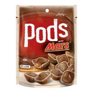 澳洲代购直邮Mars玛氏Pods国民士力架牛奶巧克力华夫夹心饼干160g