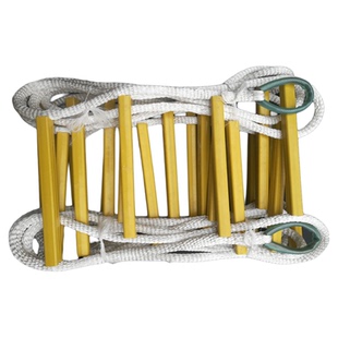 钢丝绳软梯方管绳梯电厂锅炉塑钢架吊装防滑尼龙包覆钢丝芯软爬梯