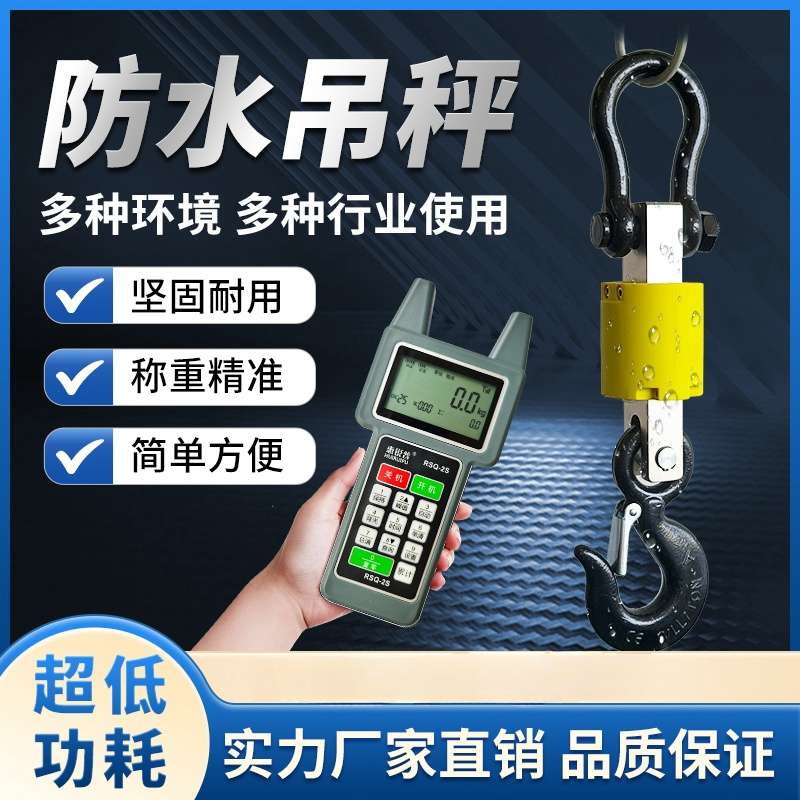 惠锐普防水OCS吊秤5t行车秤吊称5吨吊车秤吊磅电子吊勾称吊钩秤