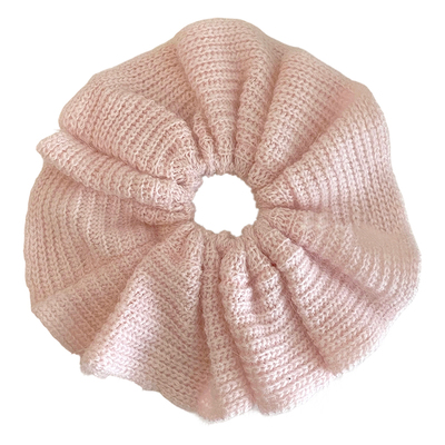 软糯毛线针织超大大肠发圈秋冬扎头发少女心毛绒发绳甜美大号发饰