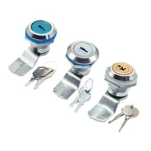 程锦MS403半铁十字铜芯文件柜锁配电箱转舌小圆柱锁铁皮柜门锁