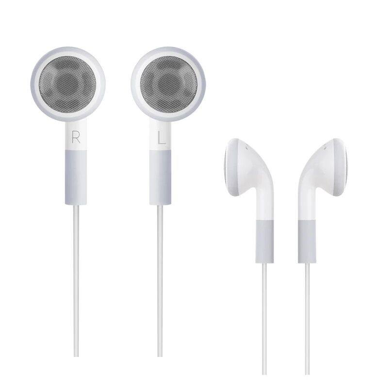 苹果4s耳机丰达iPhone原装拆机平头塞小白iPod Shuffle低音耳机