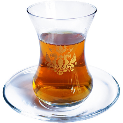 LAV进口玻璃红茶杯欧式宫廷风