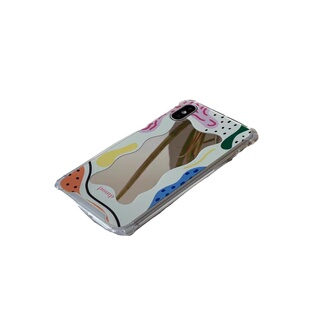 pomp原创手绘波浪镜面手机壳防摔适用苹果11iPhone12全包13promax