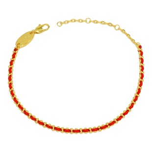 【店铺专属】18k金手工编织红绳手链女新中式国风WT0398-1不脱模