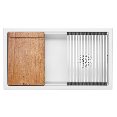 科恩纳石英石水槽多功能星幕雨瀑