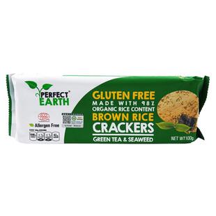 无麸质有机糙米脆饼薄脆饼干海苔无糖无蛋奶无小麦休闲下午茶零食