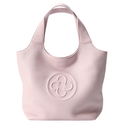 意大利进口鹿皮卡思乐mini马甲手拎粉色小手提菜篮单肩斜挎通勤包