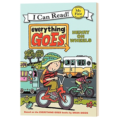 亨利骑自行车 英文原版绘本 Everything Goes Henry on Wheels My First I Can Read 一切顺利亨利出发啦 交通工具 进口英语书