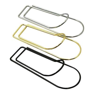 回形针式外形金属书签